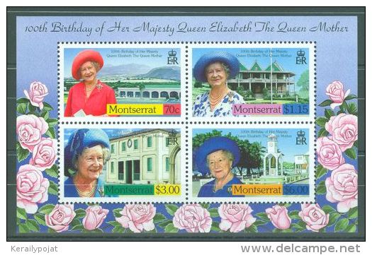 Montserrat - 2000 Queen Mother Block MNH__(TH-8342) - Montserrat