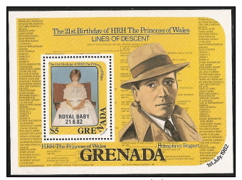 Grenada,  Scott 2013 # 1119,  Issued 1982,  S/S Of 1,  NH,  Cat $ 4.50,  Diana - Grenada (1974-...)