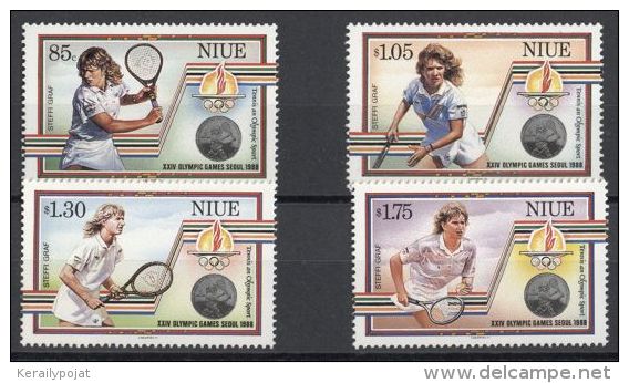 Niue - 1987 Seoul Naisten Tennis MNH__(TH-12870) - Niue
