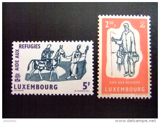 LUXEMBOURG -  AÑO DEL REFUGIADO 1960 - WORLD REFUGEE YEAR   -- Yvert & Tellier Nº 576 / 577 ** MNH - Refugiados