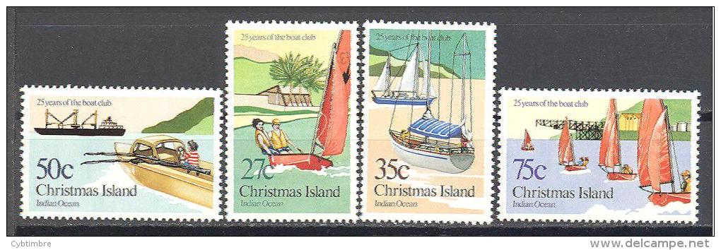 Christmas: Yvert N°175/8**; MNH; Luxe; Bateaux; Voiliers; Régate - Christmas Island