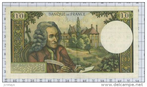 10 Francs Voltaire, Ref Fayette 62-38, état SPL - 10 F 1963-1973 ''Voltaire''