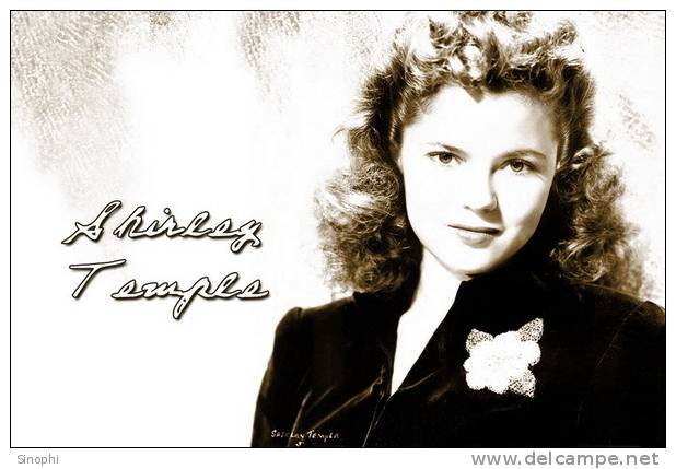 H - HD - 71  @   Shirley Temple    Hollywood Movie Star Actress     ( Postal Stationery , Articles Postaux ) - Acteurs