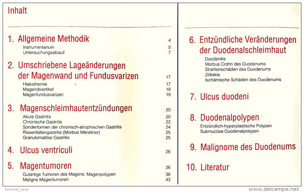 Taschenbuch / Heft  -  Endoskopie Von Magen Und Duodenum  - Mit Einigen Farbbildern - Salud & Medicina