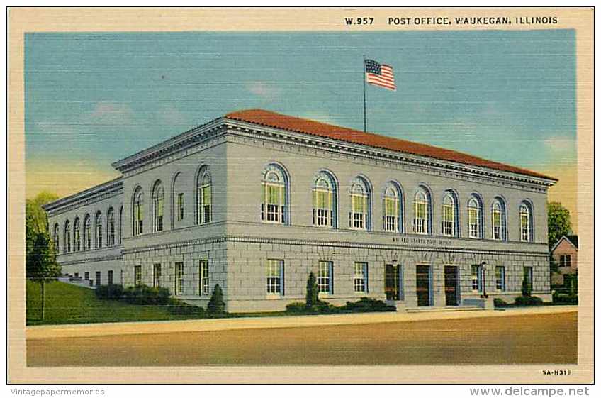 210399-Illinois, Waukegan, Post Office - Waukegan