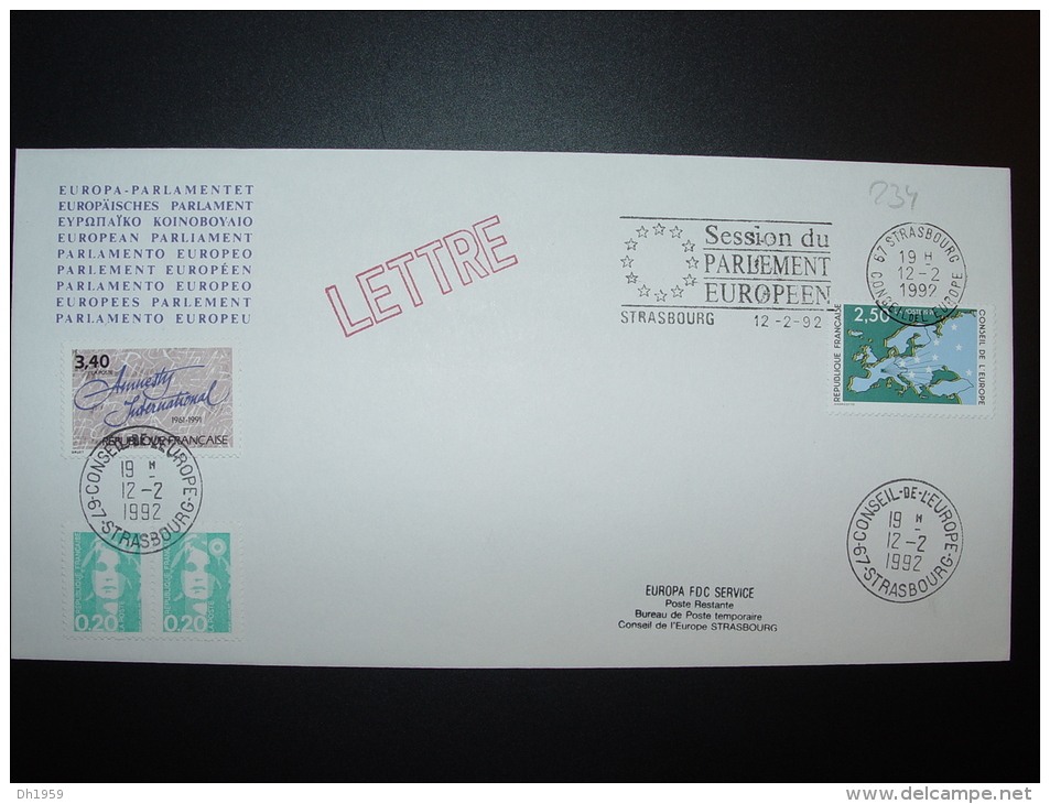 12.2.1992 CARLOS SAUL MENEM PRESIDENT REPUBLIQUE D´ARGENTINE EDITION PRESTIGE  CONSEIL EUROPE TIRAGE LIMITE - Covers & Documents