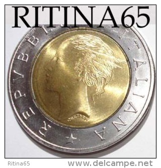 VARIANTE !!! LIRE 500 1991 FDC TESTA PICCOLA !!! - 500 Liras