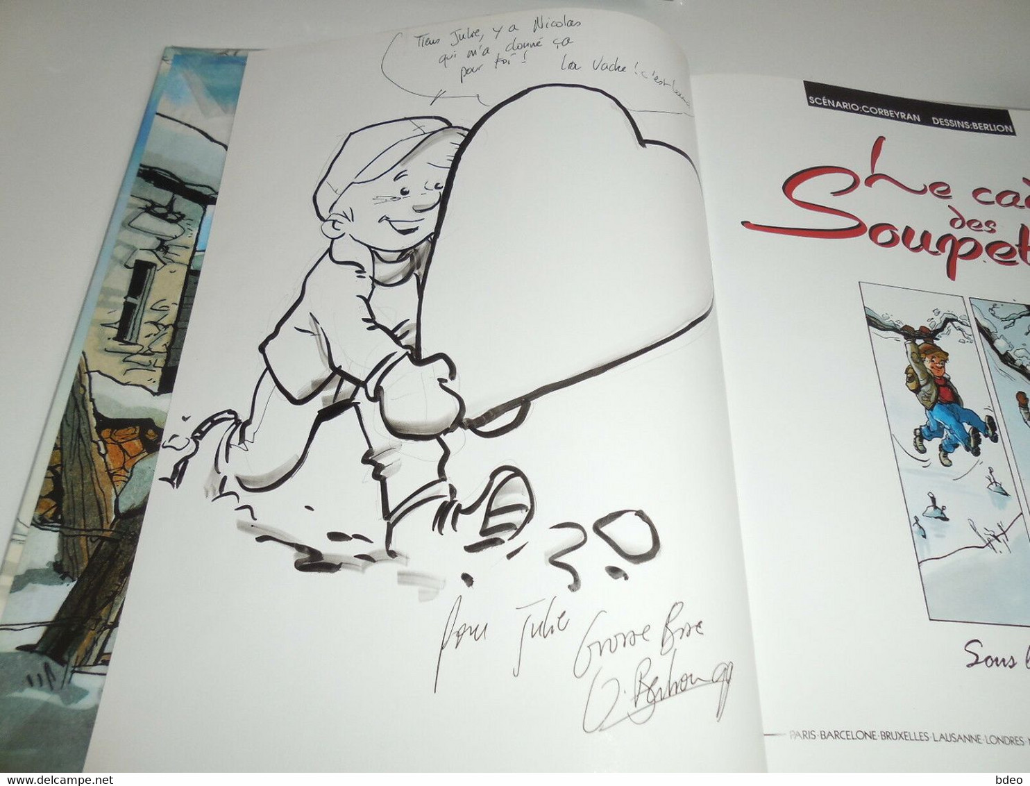 EO LE CADET DES SOUPETARD TOME 6 + DEDICACE BERLION/ TBE - Autographs