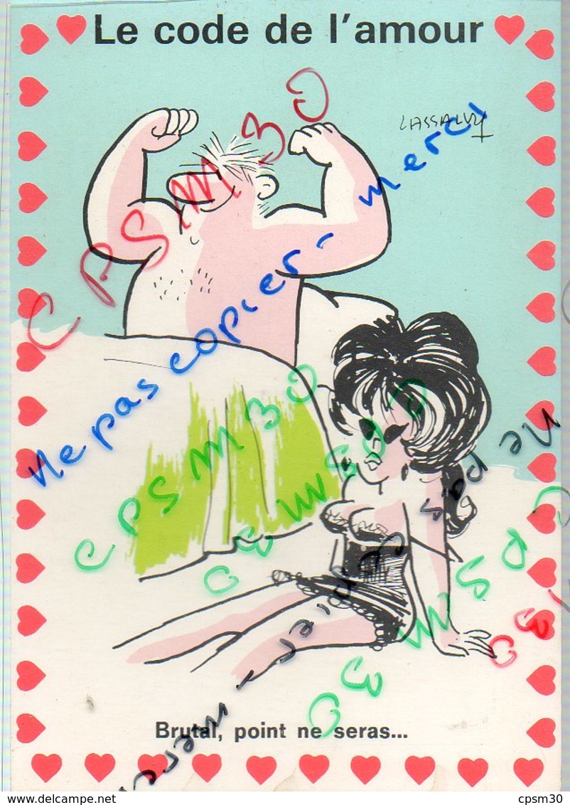 illustrateur LASSALVY - Les Codes de l' Amour...... (neuf cartes différentes)