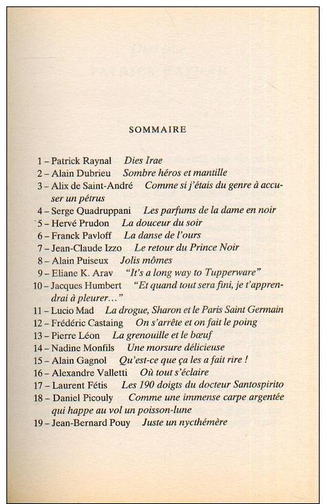 No PAYPAL !! : Noces D´or Série Noire Manchette Dantec Isard Jonquet Raynal Izzo Inédit ÉO 1995 TTBE/NEUF Nrf Gallimard - Série Noire