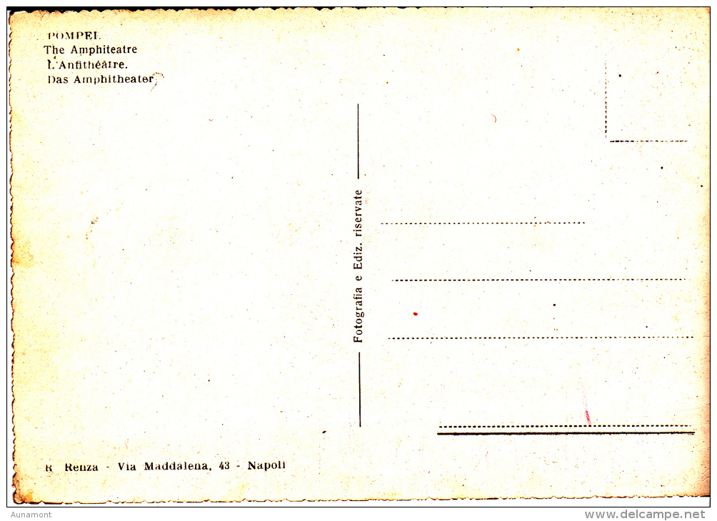 Italia--Napoli--Pompei--Anfiteatro--Stadio - Estadios