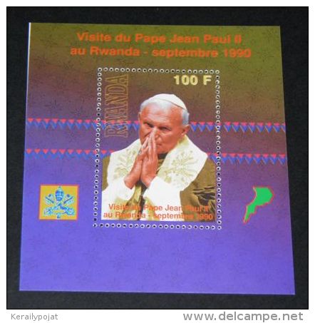 Rwanda - 1990 John Paul II Block MNH__(THB-3328) - Neufs