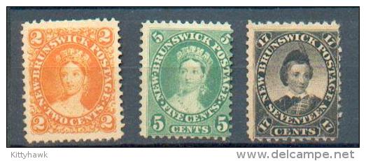 B52 - New Brun YT 5(*)-6(*)-9(*) - Unused Stamps