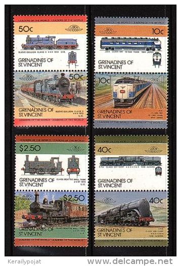 St.Vincent Grenadines - 1985 Locomotives (II) MNH__(TH-6359) - St.Vincent & Grenadines
