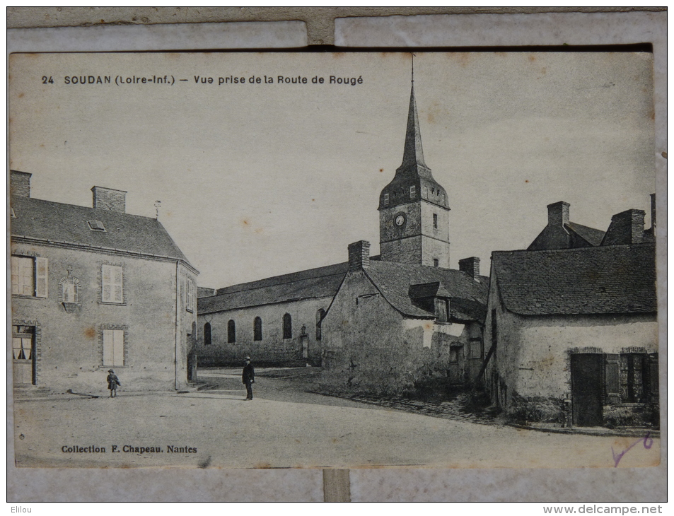 Belle Carte Postale Ancienne Soudan Loire Atlantique 44 Vue Prise De La Route De Rougé - Autres & Non Classés