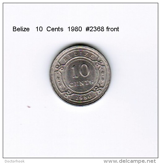 BELIZE   10  CENTS  1980  (KM # 35) - Belize