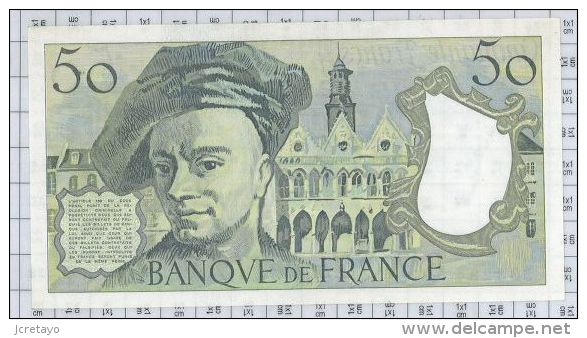 50 Francs Quentin De La Tour, Ref Fayette 67-12, état NEUF - 50 F 1976-1992 ''quentin De La Tour''