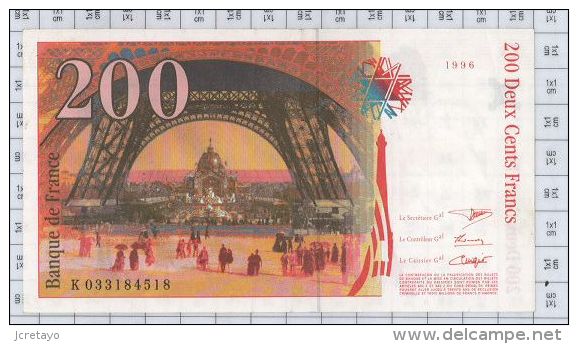 200 Francs Eiffel, Ref Fayette 75-2, état SUP++ - 200 F 1995-1999 ''Eiffel''