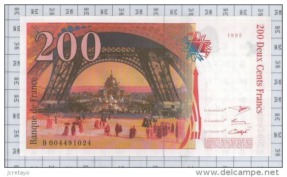 200 Francs Eiffel, Ref Fayette 75-1, état NEUF - 200 F 1995-1999 ''Eiffel''