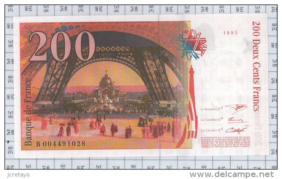 200 Francs Eiffel, Ref Fayette 75-1, état NEUF - 200 F 1995-1999 ''Eiffel''