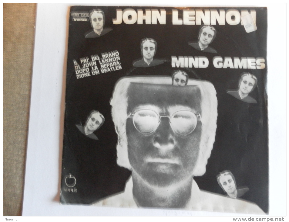 John Lennon  -  Mind Games  E   Meat City.  Apple Emi Italiana &lrm; &ndash;    Anno 1973.  Perfetto - Disco, Pop