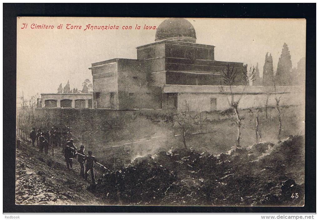 RB 942 - 1906 Postcard - Il Cimitero Di Torre Annunziata Con La Lave - Vesuvio Vesuvius Volcano - Italy - Altri & Non Classificati