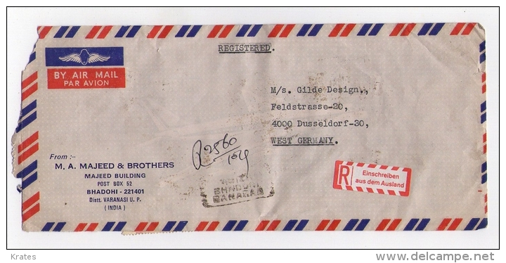 Old Letter - India - Airmail