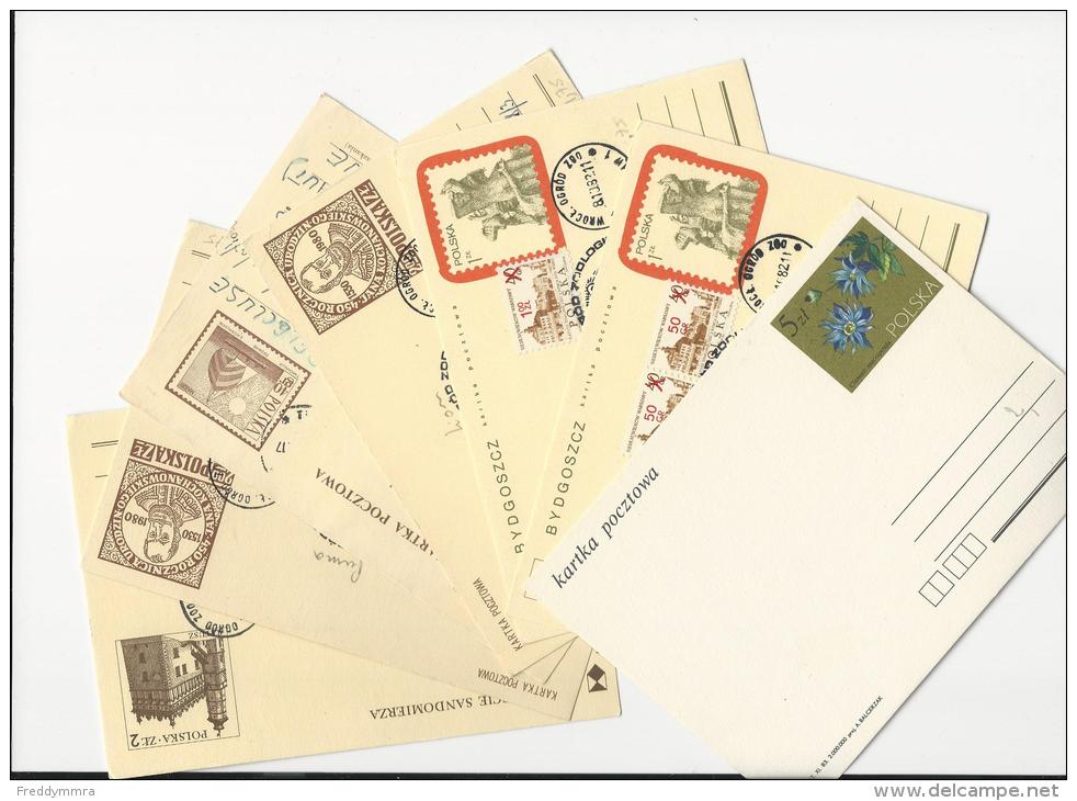 Pologne:  7 Entiers Postaux ** Et Oblit - Stamped Stationery