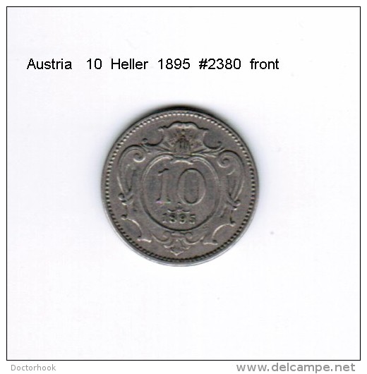 AUSTRIA    10  HELLER  1895  (KM # 2802) - Austria