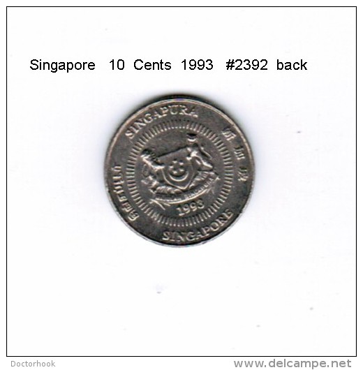 SINGAPORE    10  CENTS  1993  (KM # 100) - Singapore