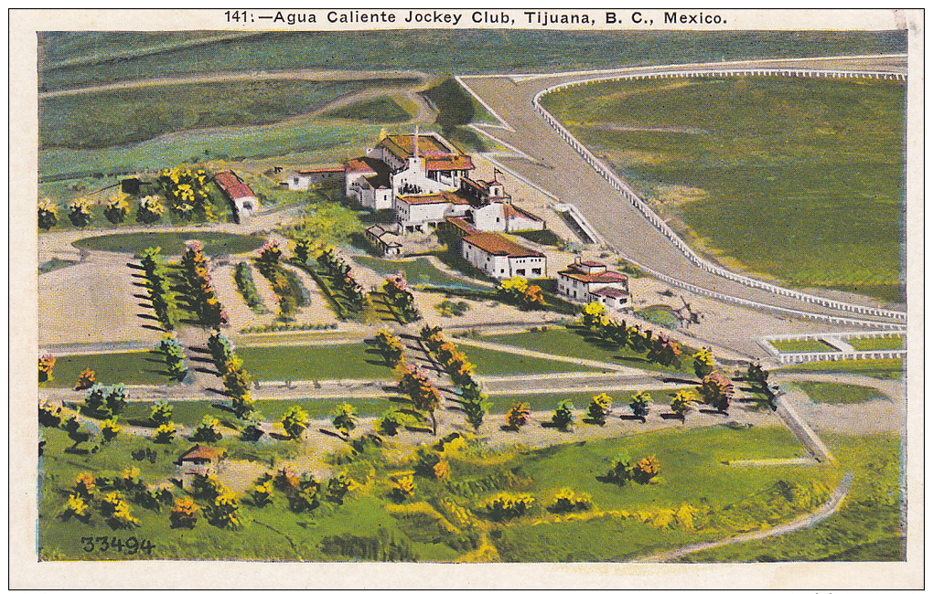 Agua Caliente Jockey Club , TIJUANA , Mexico , 1910s - Mexique