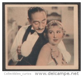 GODFREY PHILLIPS Adolphe Menjou And Genevieve Tobin MINT CARD SHOTS FROM THE FILMS - Phillips / BDV