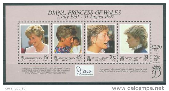 British Virgin Islands - 1998 Diana Block MNH__(TH-904) - Iles Vièrges Britanniques