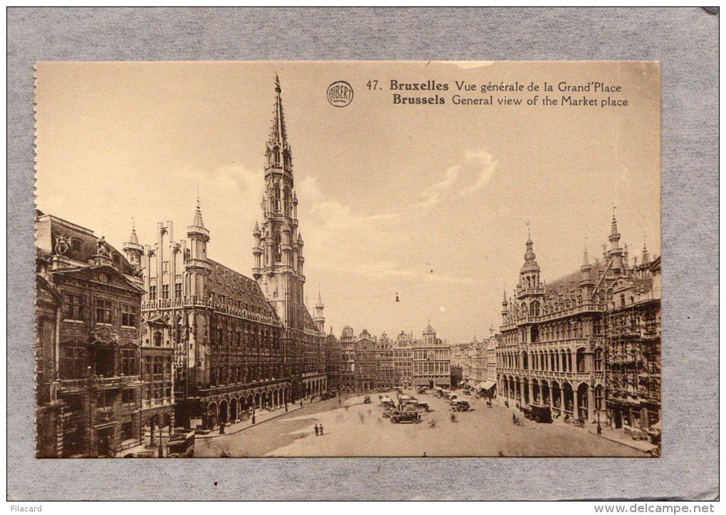 40710     Belgio,      Bruxelles   -    Vue  Generale  De La  Grand"Place,  NV - Viste Panoramiche, Panorama