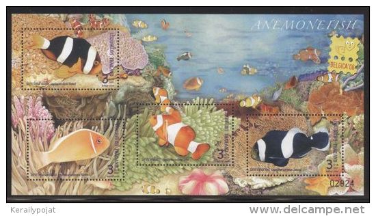 Thailand - 2006 Fishes Overprint Block MNH__(THB-3228) - Thailand