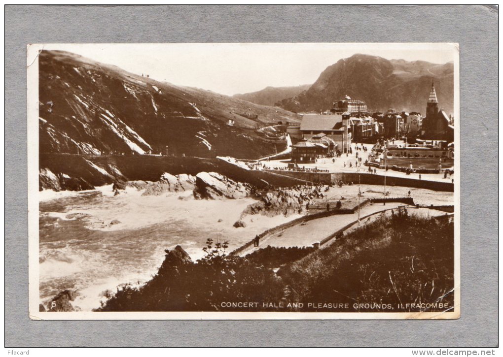 40731    Regno  Unito,  Ilfracombe -  Concert  Hall  And  Pleasure  Grounds,  VG  1928 - Ilfracombe