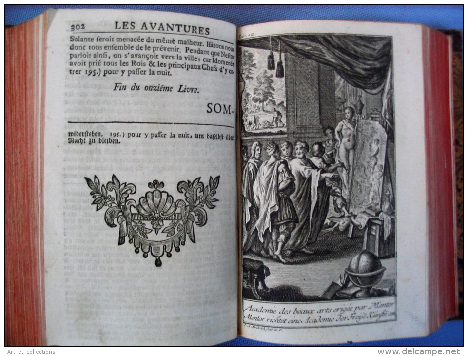 Les Aventures De TÉLÉMAQUE / Fénelon / Édition Magnifiquement Illustrée De 1751 - 1701-1800