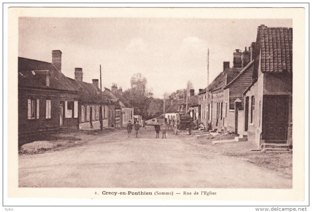 CRECY EN PONTHIEU - Rue De L'église - Crecy En Ponthieu