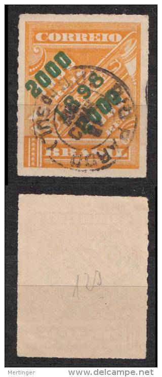 Brazil Brasilien Mi# 123 Overprint 1898 2000R Used - Used Stamps
