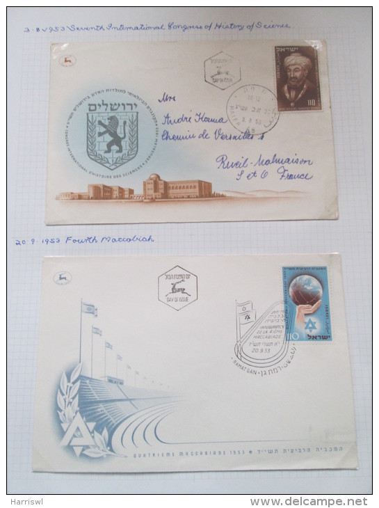 ISRAEL 1953 STAMP AND COVER SELECTION - Ongebruikt (met Tabs)