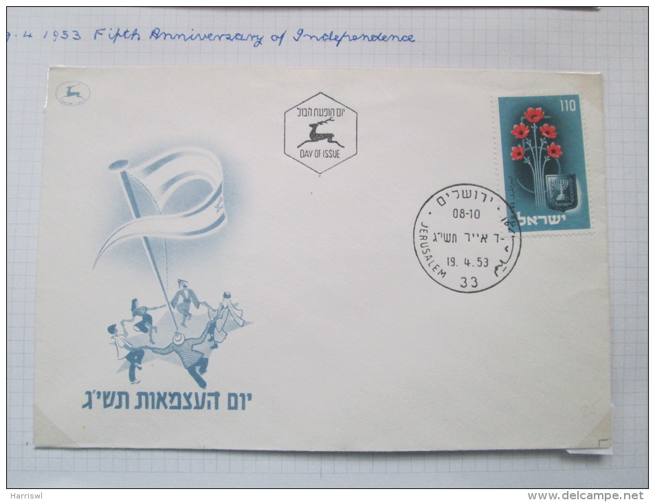 ISRAEL 1953 STAMP AND COVER SELECTION - Neufs (avec Tabs)