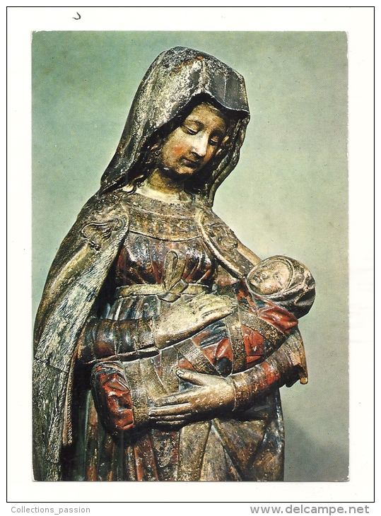 Cp, Sculpture,Musée Rolin (Autun) - Vierge Bulliot - Sculptures