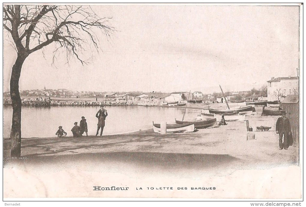 76 .. HONFLEUR .. LA TOILETTE DES BARQUES .. BARQUES DE PECHEURS - Honfleur