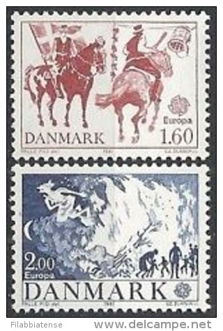 1981 - Danimarca 733/34 Europa ---- - Neufs