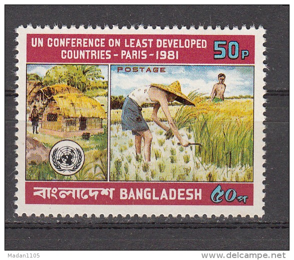 BANGLADESH, 1981,  UN Conference On Least Developed Countries, Paris, Farmers,   MNH, (**) - Bangladesch