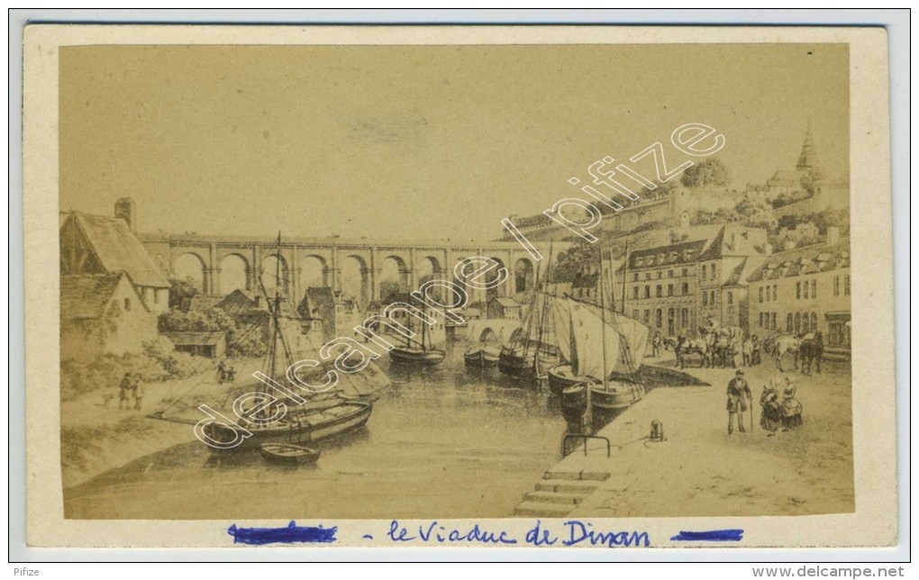 2 CDV 1860-70 E. Morier, Paris, D'après Gravures Sur Dinan. - Anciennes (Av. 1900)