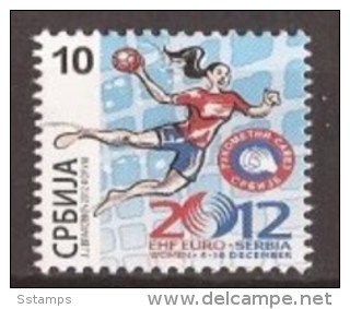 2012 X SERBIA SRBIJA SPORT EUROPA  PALLAMANO  NEVER HINGED - Hand-Ball