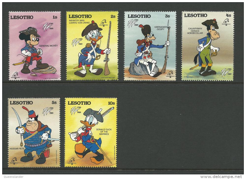 1989 Disney Philex France  '89  Very Colourful Complete MUH Unused - Lesotho (1966-...)