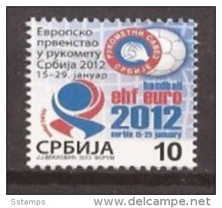 2012 X SERBIA SRBIJA SPORT EUROPA European Handball Championship  PALLAMANO  NEVER HINGED - Hand-Ball