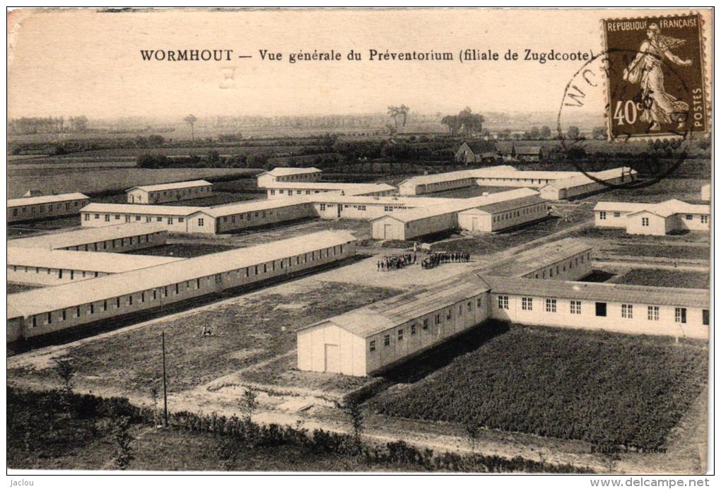 WORMHOUT VUE GENERALE DU PREVENTORIUM (FILIALE ZUGDCOOTE) BEAU PLAN PETITE ANIMATION REF 34174 - Wormhout